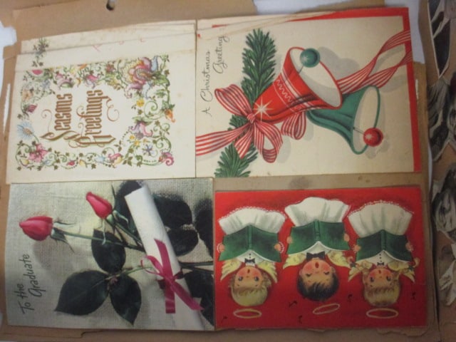 Collection of Vintage Scrapbook Pages, Black & White Photographs, and - 6