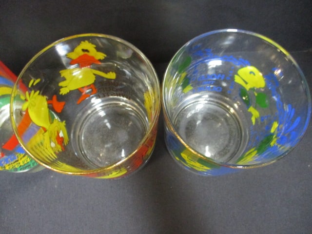 4 Walt Disney World Collector's Glasses, 2 J.Cleveland Glasses, Coca-Cola - 3