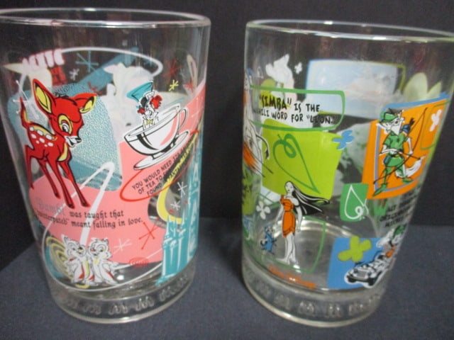 4 Walt Disney World Collector's Glasses, 2 J.Cleveland Glasses, Coca-Cola - 8