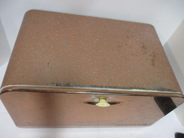 Mid-Century Modern Lincoln Beautyware Copper Bread Box - 2