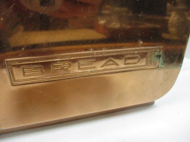 Mid-Century Modern Lincoln Beautyware Copper Bread Box - 3