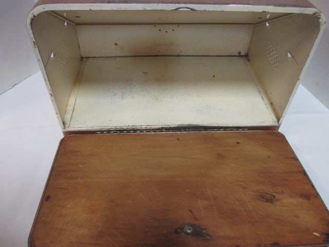 Mid-Century Modern Lincoln Beautyware Copper Bread Box - 4