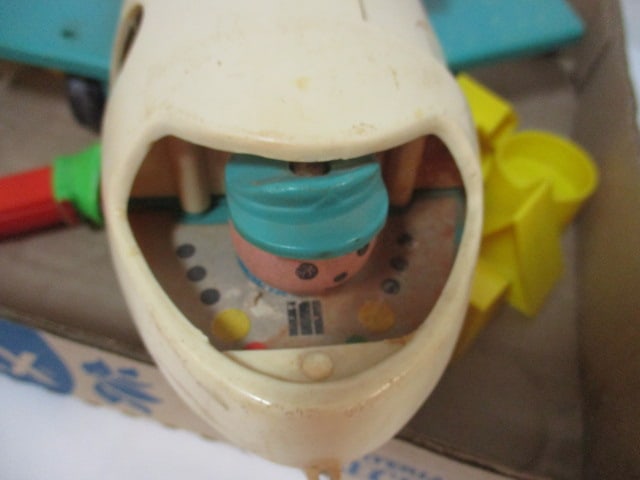 Vintage Fisher-Price Airplane Toy and Music Box, Pez "Kermit the Frog" - 4