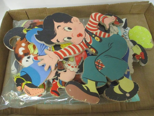3 Vintage Playskool Wood Puzzles and Nursery/Child's Wood Wall Plaques - 4