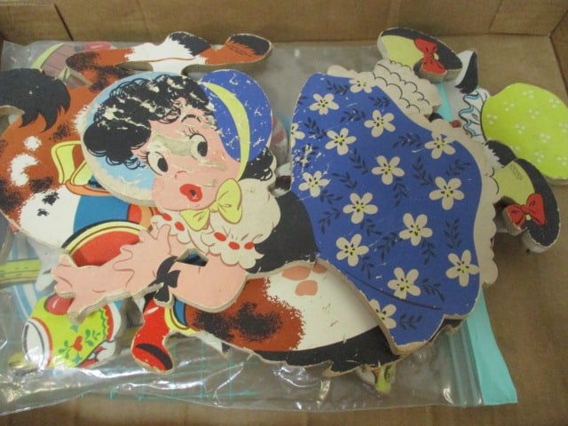 3 Vintage Playskool Wood Puzzles and Nursery/Child's Wood Wall Plaques - 6
