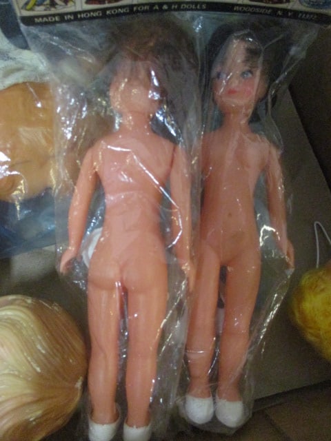 Lot of Vintage Dolls and Doll Parts - 3
