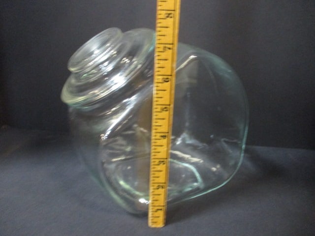 Slanted Glass Canister with Lid - 5