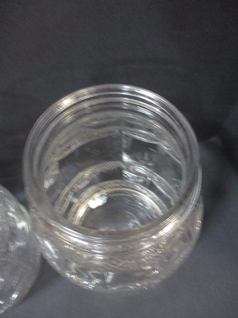 2 Vintage Glass Barrel Shaped Pickle Jars - 3