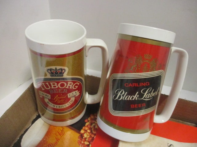 Vintage Kitsch Dog Decanter Set, 1975 Carling Black Label Beer Wall Calendar, - 5