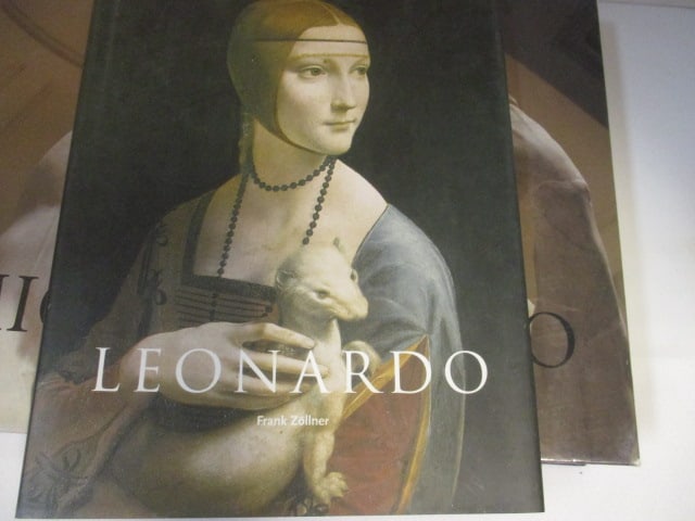 2 Art Coffee Table Picture Books - "Michelangelo" and "Leonardo" - 2