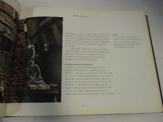 2 Art Coffee Table Picture Books - "Michelangelo" and "Leonardo" - 6