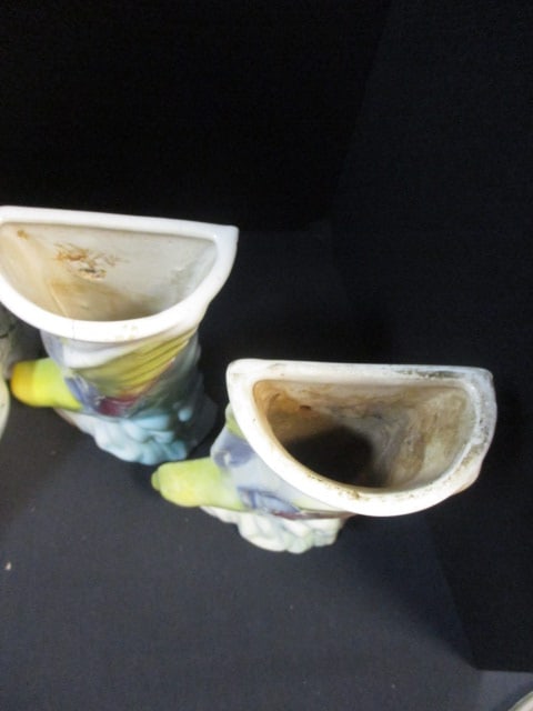 Pair of Vintage Morton Pottery Wall Pockets, "Cow" Ceramic Planter, and - 3