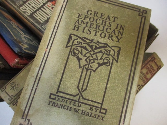 Lot of Vintage Hardback Books - "Sherlock Holmes", 4 "Great Epochs in American - 9