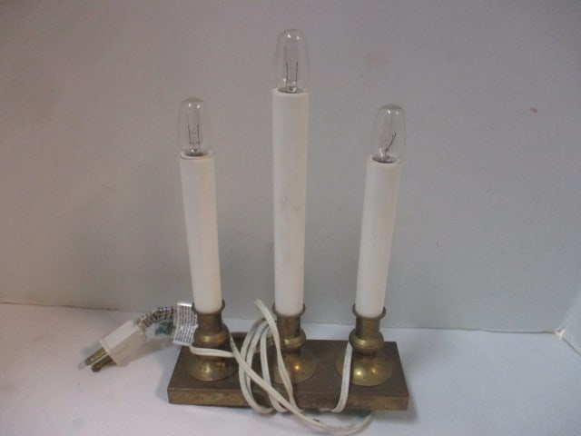 Vintage Brass Candle Holders and Deer Figurines - 10