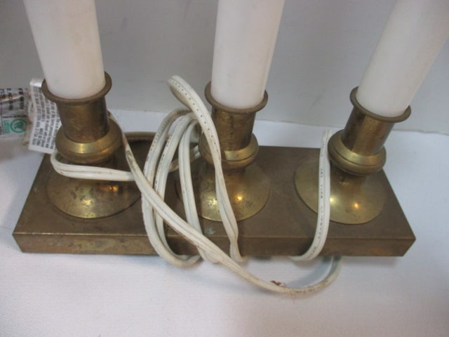 Vintage Brass Candle Holders and Deer Figurines - 11