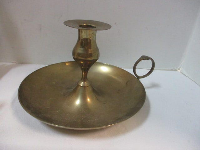 Vintage Brass Candle Holders and Deer Figurines - 4