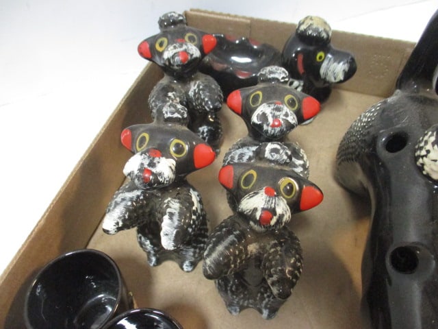 Mid-Century Modern Pacific Japan "Oodles of Poodles" Redware Ceramic - 3