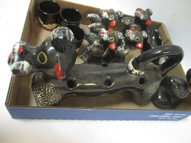 Mid-Century Modern Pacific Japan "Oodles of Poodles" Redware Ceramic - 6