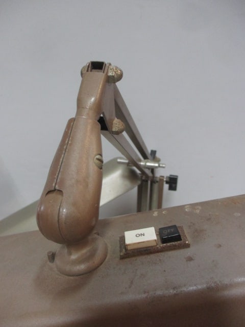 2 Vintage Industrial Metal Electric Desk Lamps - 4