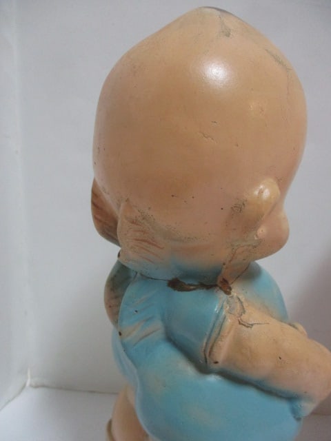 2 Vintage Carnival Chalkware "Kewpie" Doll Figurines and Caffco (Japan) - 10