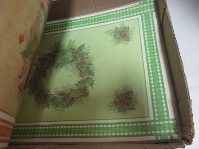 Grouping of Christmas Tablecloths, Aprons, and Linens - 9