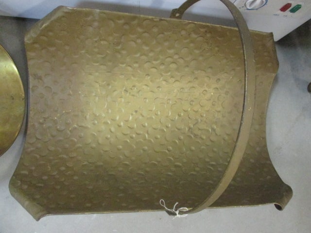 2 Vintage Brass Firewood Log Holders - 4
