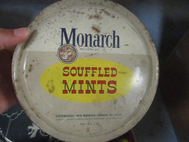 Grouping of Vintage Tin Containers, Salt & Pepper Shakers, and Oil Can - 5