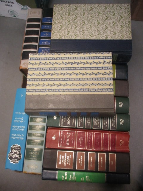 Collection of Vintage Reader's Digest Condensed Books - "Don Quixote",: "The Hunchback of Notre Dame", "Shipwreck", "All Creatures Great and Small", etc., see pictures and preview for selection and condition