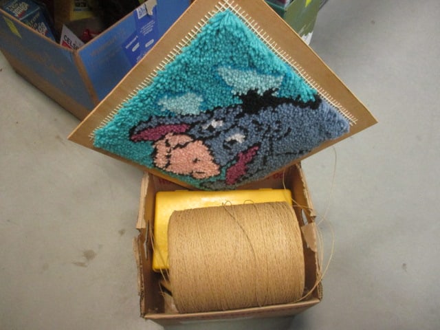 Sewing and Craft Lot - Plastic Sewing Box with Threads, Needles, Buttons, (1 of 5)