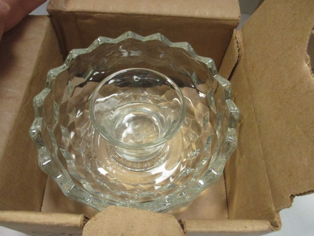 2 Home Interior & Gifts Glass Candle Holder Fairy Night Lights in Original Boxes - 3