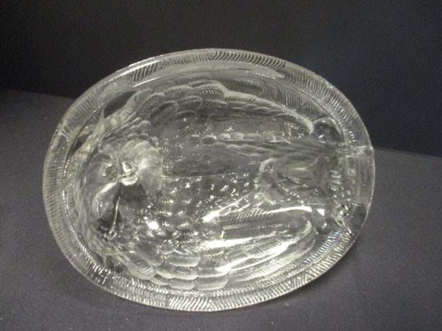 Vintage Clear Pressed Glass "Hen on Nest" Lidded Dish - 5