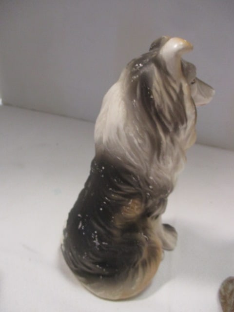 Vintage Painted Metal "Scottie Dog" Bank and Painted Ceramic "Collie" Figurine - 7
