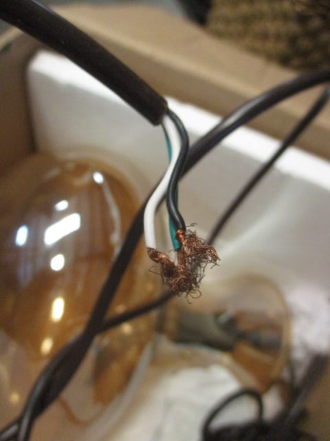 Retro Amber Glass Hanging Light - 4