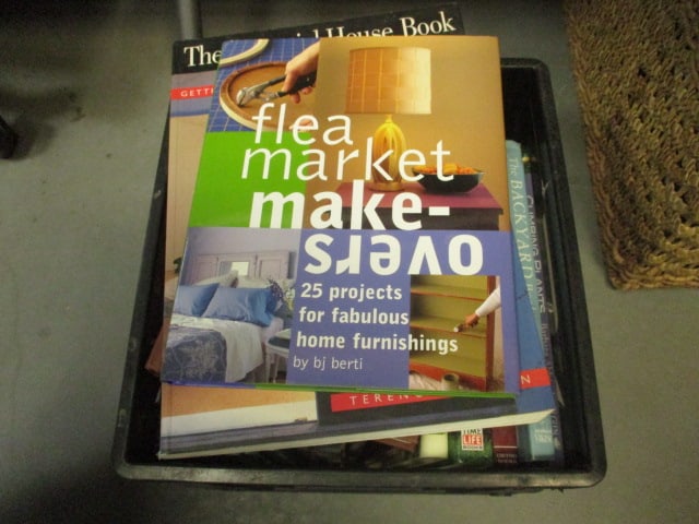 Crate of Landscaping and Home Decorating Books (1 of 6)