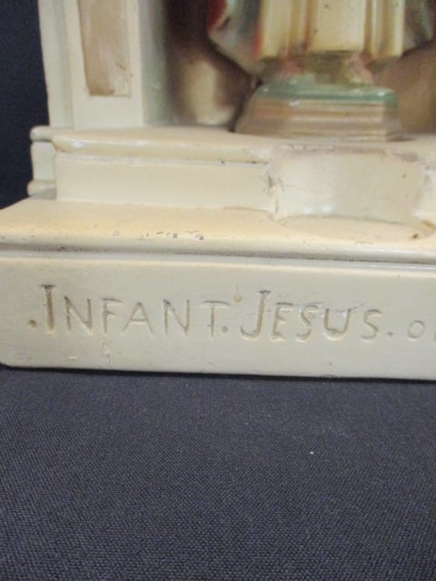 "Infant Jesus of Prague" Handpainted Devotional Statue - 4