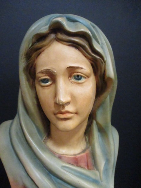 Roman "Mater Dolorosa" Madonna Handpainted Bust - 2