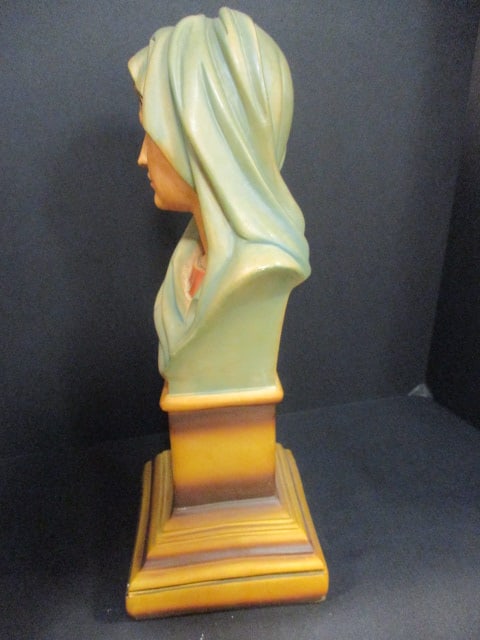Roman "Mater Dolorosa" Madonna Handpainted Bust - 5