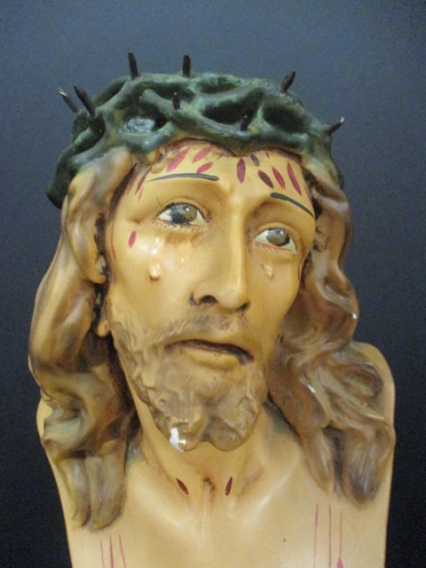 Roman "St. Cristo de Limpia" Jesus Handpainted Bust - 2
