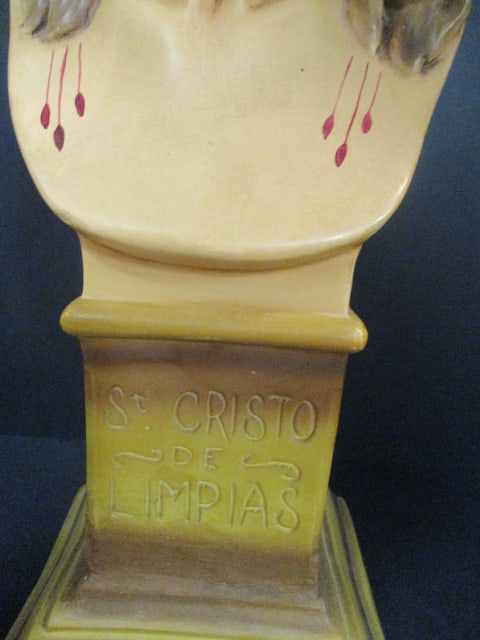 Roman "St. Cristo de Limpia" Jesus Handpainted Bust - 3