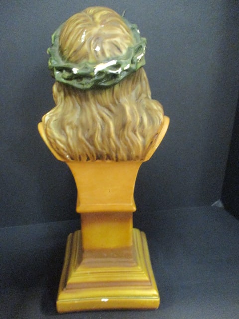 Roman "St. Cristo de Limpia" Jesus Handpainted Bust - 6