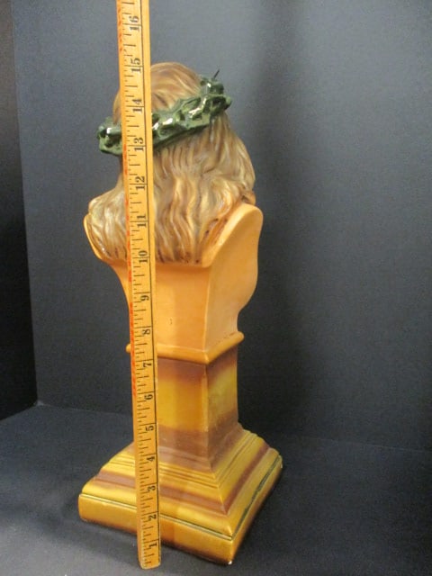 Roman "St. Cristo de Limpia" Jesus Handpainted Bust - 8