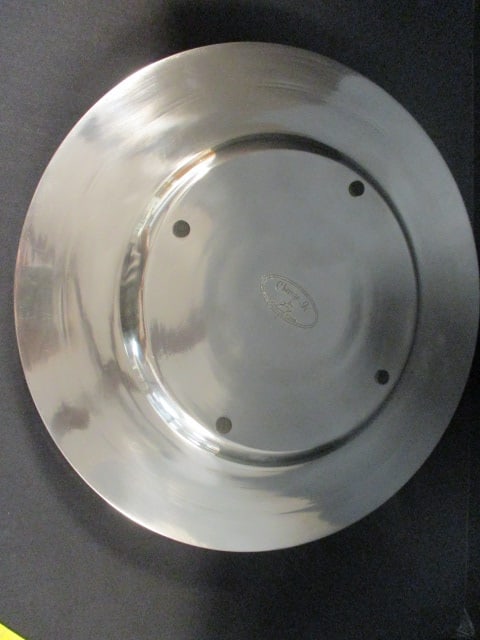 Eight Charge It by Jay Pewter and Bone Charger Plates - 4