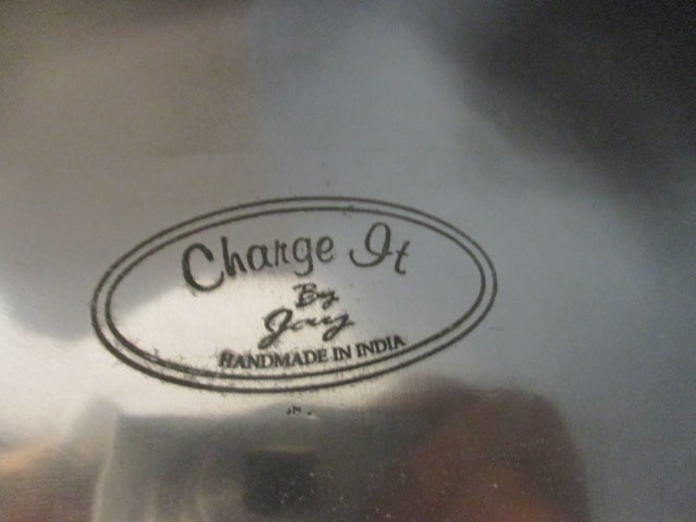 Eight Charge It by Jay Pewter and Bone Charger Plates - 5