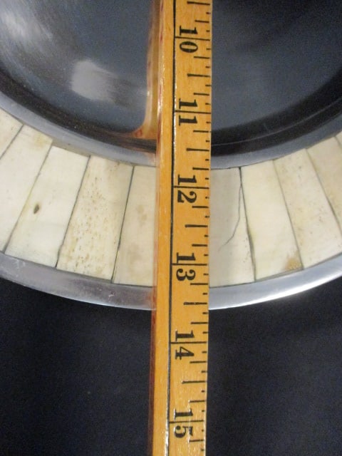 Eight Charge It by Jay Pewter and Bone Charger Plates - 6