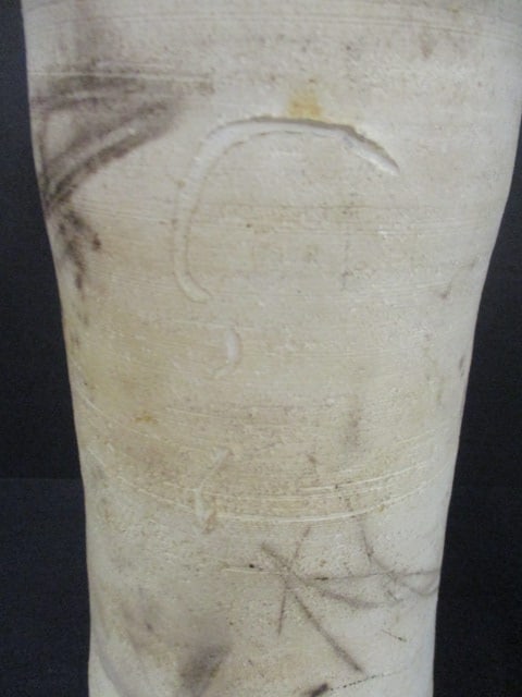 Signed Studio Pottery Turned Vase - 3