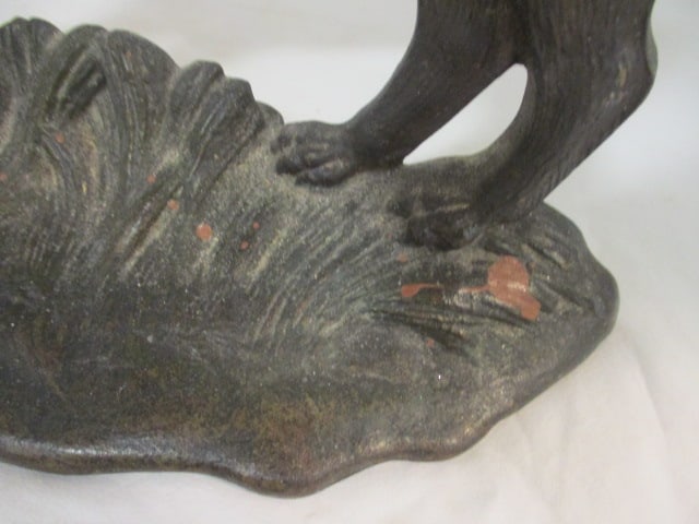 Handpainted Cast Metal Boxer Dog Door Stop - 3