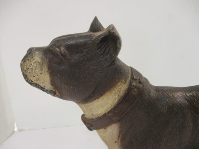 Handpainted Cast Metal Boxer Dog Door Stop - 4