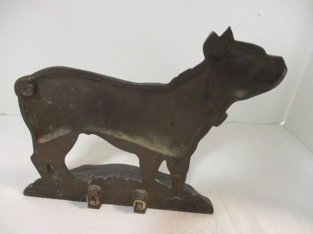 Handpainted Cast Metal Boxer Dog Door Stop - 6