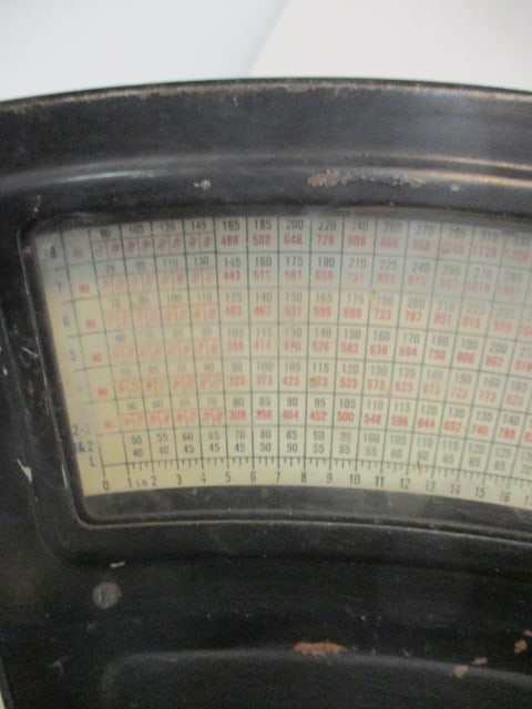 Antique Fan Shape Countertop Postal Scale - 4