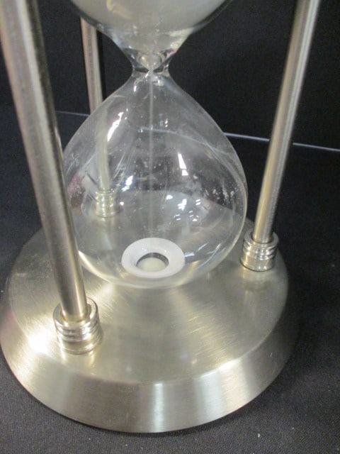 Brushed Nickel Hour Glass - 2